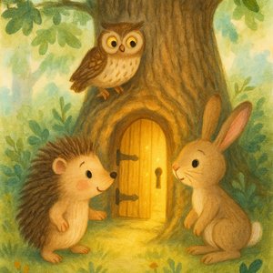 Tolek the hedgehog and the secret door