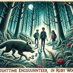 Night Meeting in the Ruby Forest