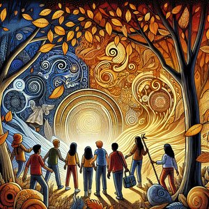 Under the cover of amber leaves