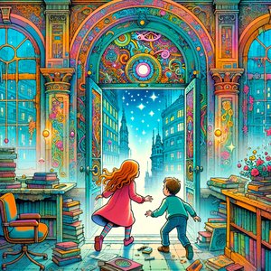 Portal in the old library