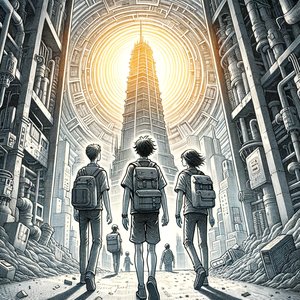 Passage under the Meteora Tower