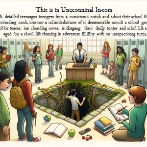 School on the edge of the roof