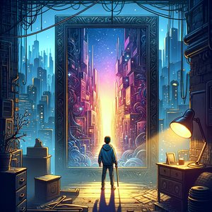 Through the mirror into the city from the shadows