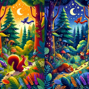 A night among the pines - the story of Lisa the squirrel