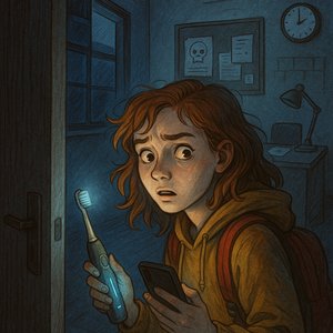 Night-time toothbrush alarm