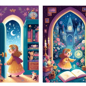 The secret door in Poli's room