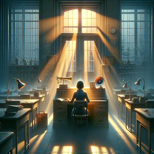 Last light in room 204