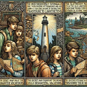 Secret map under the lighthouse