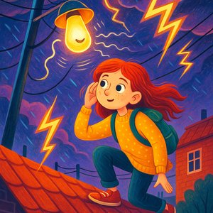 A lamp that hears lightning