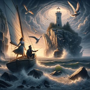 Lighthouse over the cliff