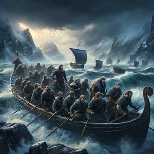 Storm over the fjord