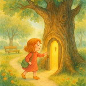 Green button and purring oak