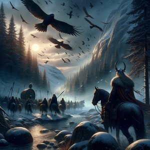 Ravens over Odin Fjord