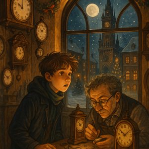 Whispers of the clock on Christmas Eve
