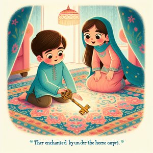 Lost key under the rug