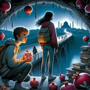 Echoes under a dark blue bridge