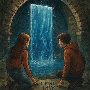 Water in the shape of a door