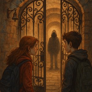 The gate under the physics room