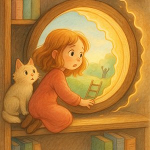 Circular portal in the shelf