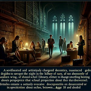 A night in the old library