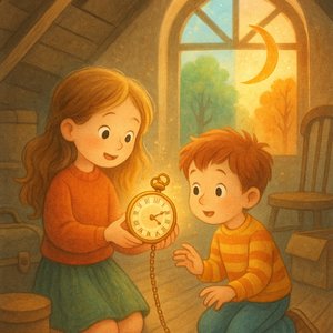 Zosia, Philip and the clock in reverse