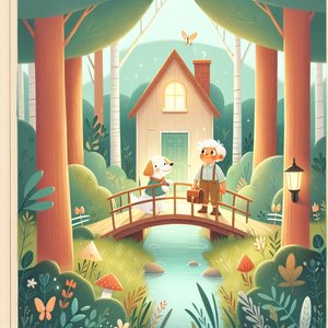 Mysterious bridge behind the house