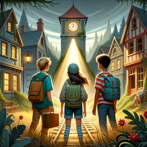 Clock at the top of the tower