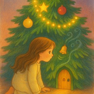 Doors under the Christmas tree