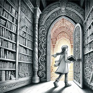 Secret Door in the Library of Lunar Shadows