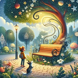 Enchanted Park Bench