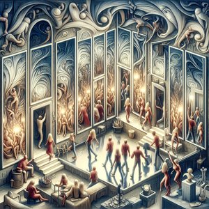 The Cabinet of Mirrors, or Casper and the Mystery of the Leaning Mirror