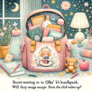 Secret meeting in Olek's backpack