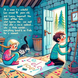 Doors drawn in chalk