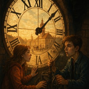 Tower clock set back a hundred years