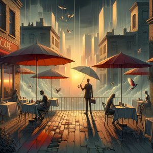 Café under the Invisible Umbrella