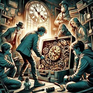 The Clock That Gathered Time: A Shadow Street Mystery