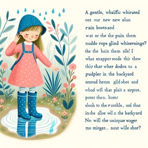 The wellingtons that listened to the rain