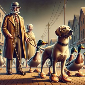 The Mayor, the Banana and the Duck Riddle in Slippers