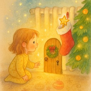 Star key and Christmas door