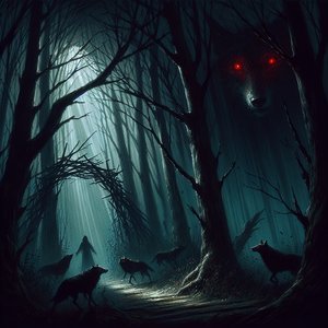 Scarlet Eyes in the Dark Forest