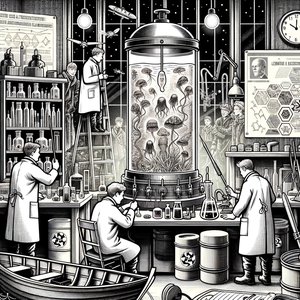 Night at the Fluorspar Laboratory