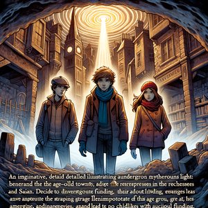 Underground lights under the old town