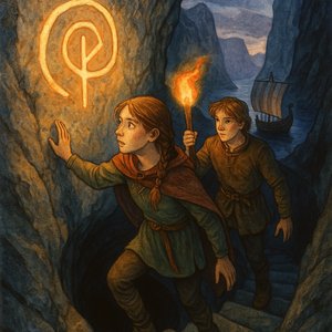 Spiral in the fjord rock