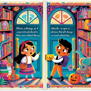 Secret doors in the school library