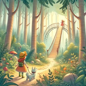 Susie and the Enchanted Forest Bridge
