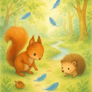 Lila and the mysterious blue feather