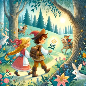 The forest adventures of Kacper and Berry