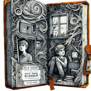 House under Stormy Clouds