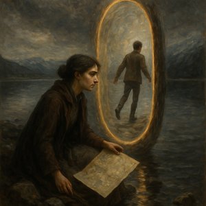 Threshold over a cold lake