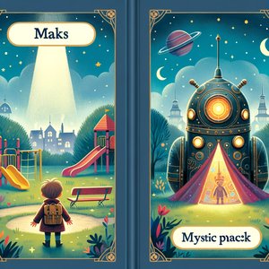 Maks and the Robot from Planet Shine